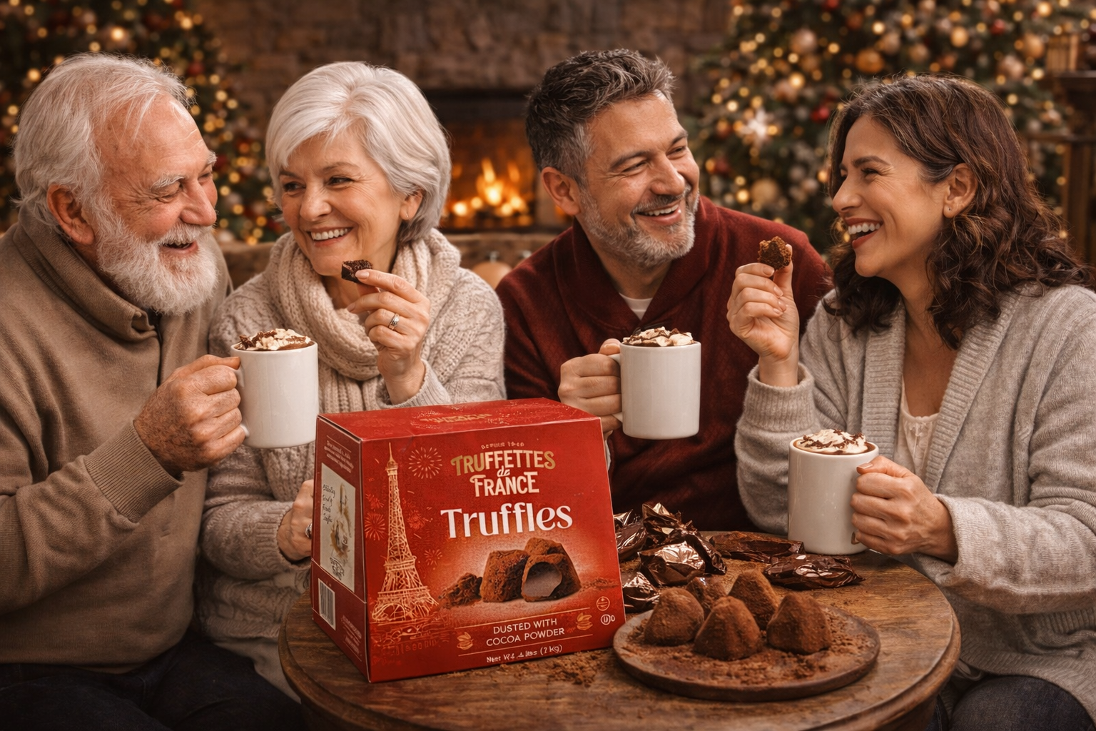 Trufas Estilo Francés 2 Cajas De 1 Kg