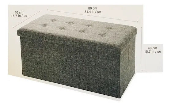 Banca De Almacenamiento Plegable Otomano Baúl Piecera Banco