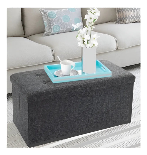 Banca De Almacenamiento Plegable Otomano Baúl Piecera Banco