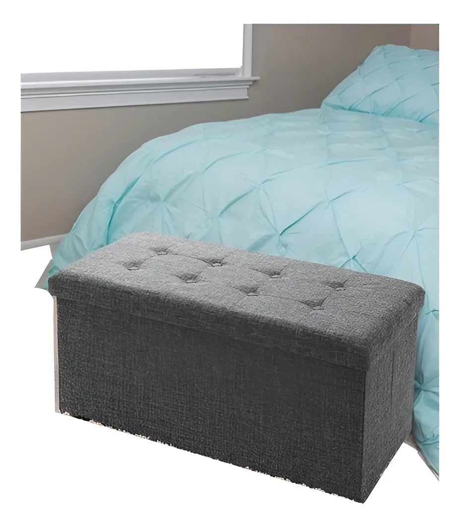 Banca De Almacenamiento Plegable Otomano Baúl Piecera Banco