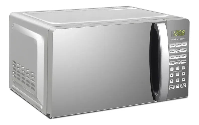 Microondas Hamilton Beach Plateado 0.7ft 700w 6 Funciones